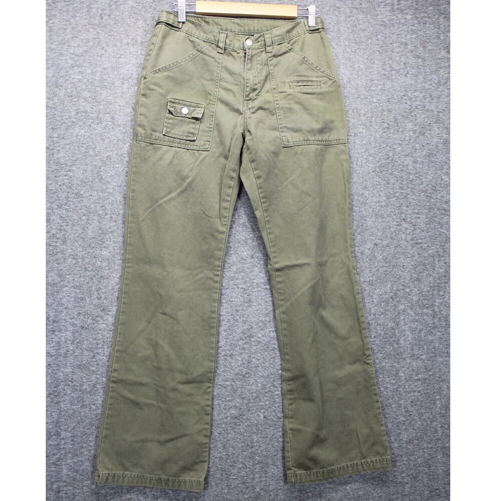 Vintage Jordache Straight Pants Womens Size 9/10 Military Utiilty Green